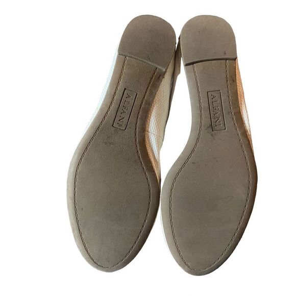 Alfani Cream Textured Vegan Leather Flats - Picture 4 of 11